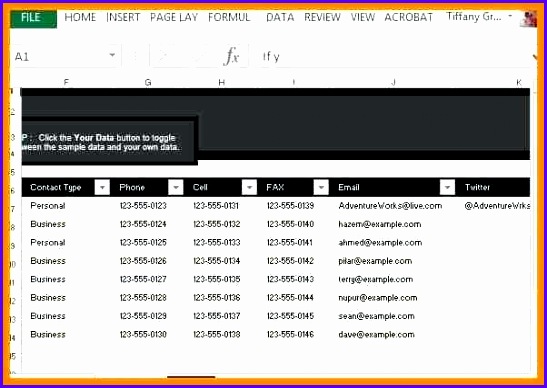 contact list template excel contact list all customer contact information as well as social media accounts 547388