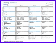 House Cleaning Schedule Template 182141