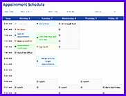 Appointment Schedule Template Appointment Schedule Template