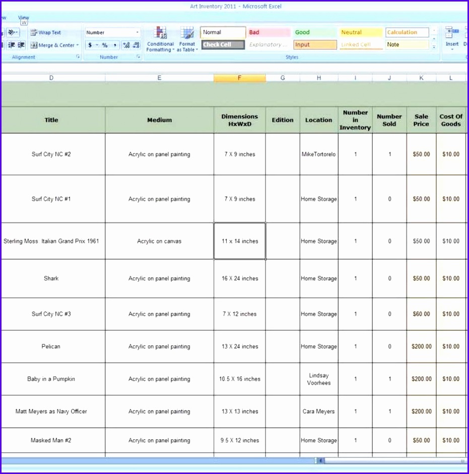 Excel Templates For Inventory Control 931942