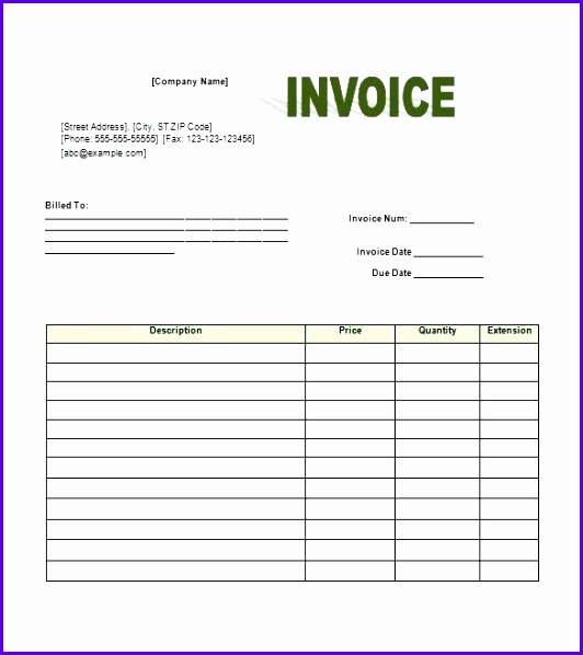 excel template invoice free invoice template word invoice template excel 2007 free 532598