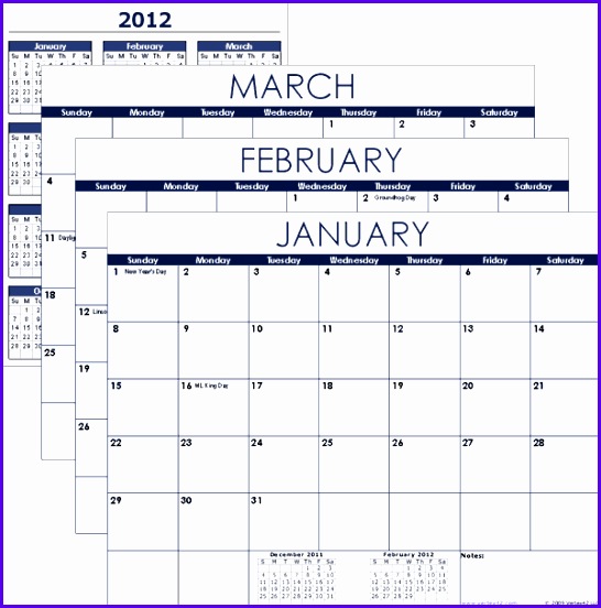 Excel Calendar Template 546552