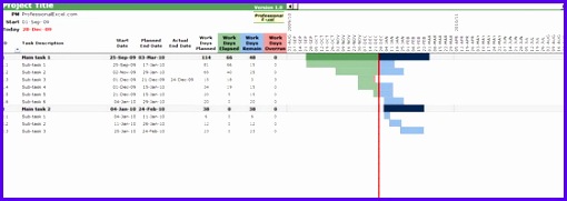 Project Manager Gantt Chart screenshot 510181