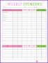 12 Weekly Budget Excel Template
