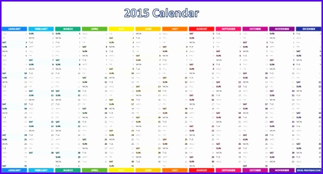 2015 Calendar Excel Calendar Template 2015 637344