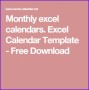 10 Excel Calendars Templates