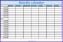 7 Excel Week Schedule Template