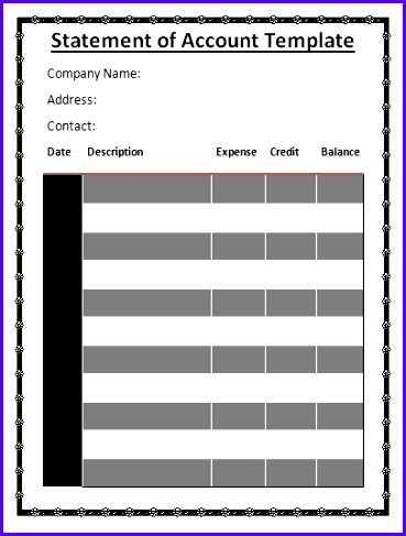 Statement of Accounts Template 369487