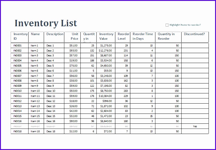 Excel Inventory Sheet Template Word Excel Templates Excel Inventory Templates 736514