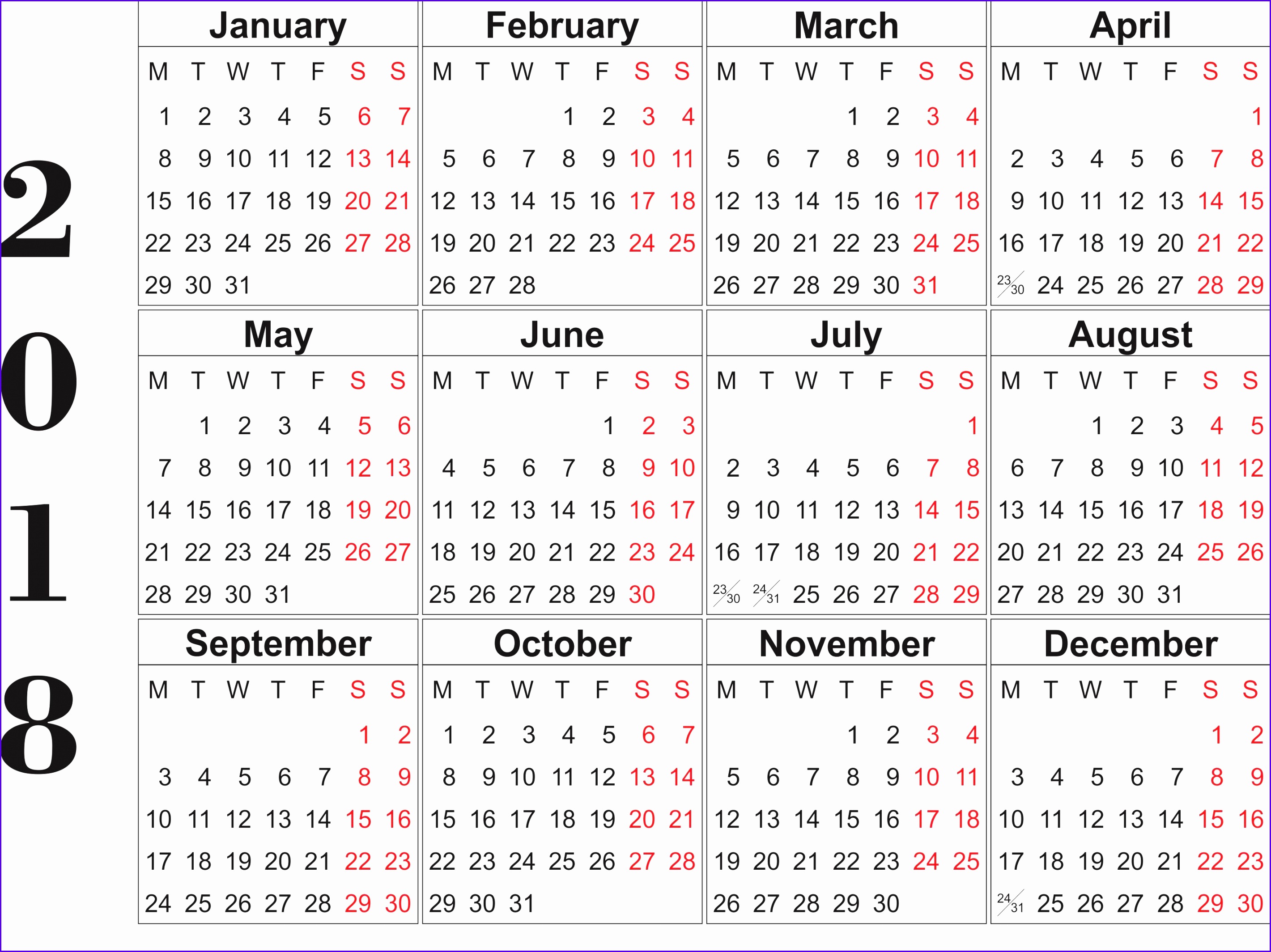 Calendar Holiday 2018 Printable Calendar Templates 28412129