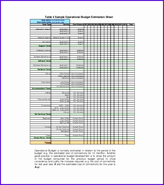 Simple IT Bud Template Excel Download