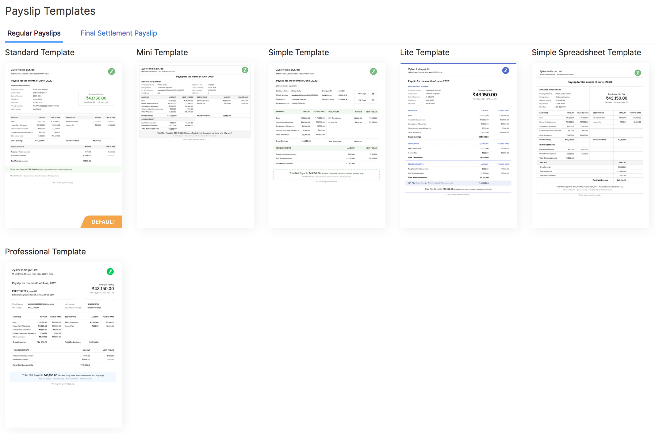 Payslips Template Excel Templates