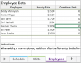 Employees Work Schedule Template For Excel