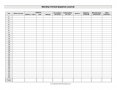 Monthly Mileage Log Sheet
