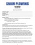 Snow Plow Contract Template