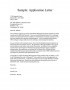 Application Letter Template