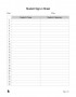 Sign In Sheet Template Word