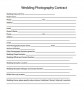 Wedding Photography Contract Template Word