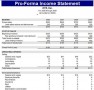 Pro Forma Financial Statements Template