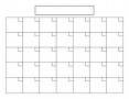 Blank Calendar Template