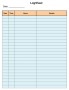 Log Templates Free