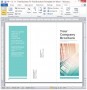 Tri Fold Brochure Template Word