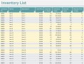 Inventory Excel Template