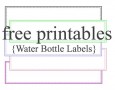 Free Water Bottle Label Template