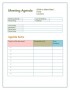 Meeting Itinerary Template