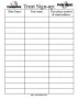Snack Schedule Template For Baseball