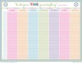 Weekly Schedule Template