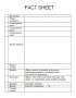 Fact Sheet Template Word Free