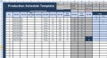Excel Production Schedule Template