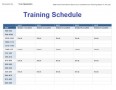 Training Schedule Calendar Template